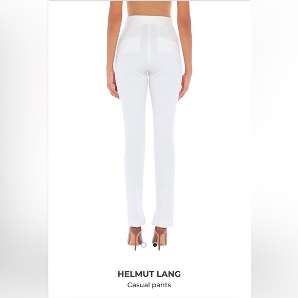 Helmut Lang White Slit Trouser - Picture 2 of 7